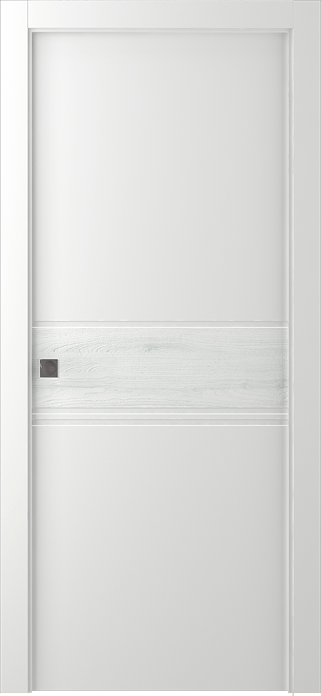 TWINWOOD 2 POLAR WHITE POCKET BELLDINNI MODERN INTERIOR DOOR - 1