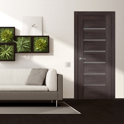 AVON 07-02 VETRO VERALINGA OAK DOUBLE BELLDINNI MODERN INTERIOR DOOR - 3