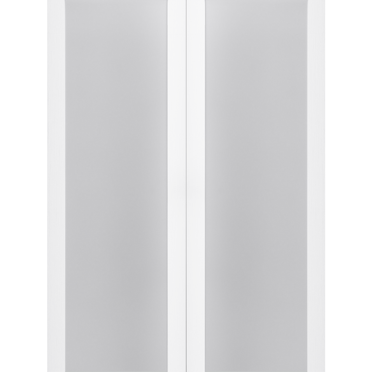 PALLADIO 202 VETRO BIANCO NOBLE BI-FOLD BELLDINNI MODERN INTERIOR DOOR - 4