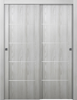 AVON 01 4H RIBEIRA ASH BYPASS DOORS BELLDINNI MODERN INTERIOR DOOR - 1