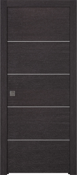 AVANTI 4H BLACK APRICOT POCKET BELLDINNI MODERN INTERIOR DOOR - 1
