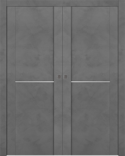 AVON 01 1H DARK URBAN DOUBLE POCKET DOORS BELLDINNI MODERN INTERIOR DOOR - 1