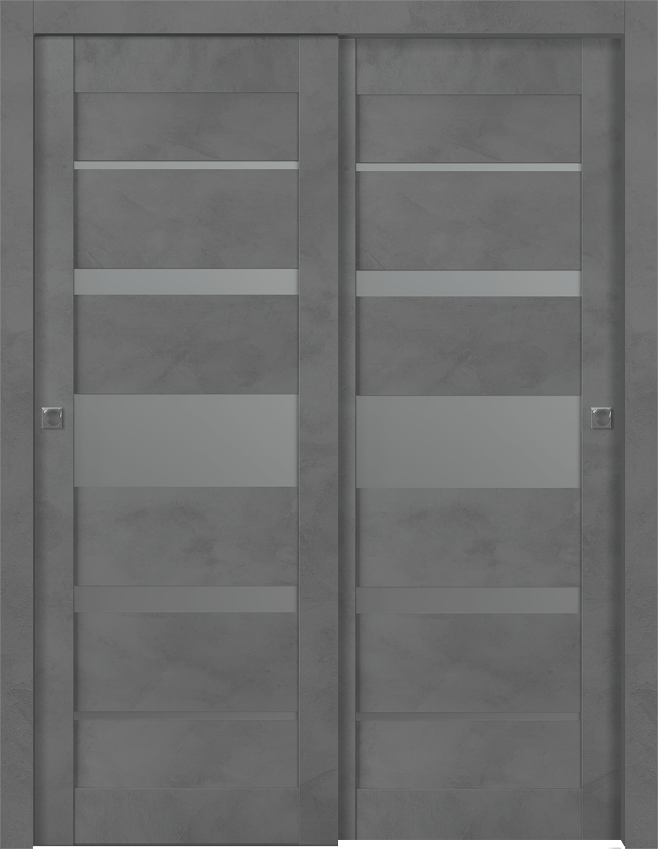 AVON 07-03 VETRO DARK URBAN BYPASS BELLDINNI MODERN INTERIOR DOOR - 1