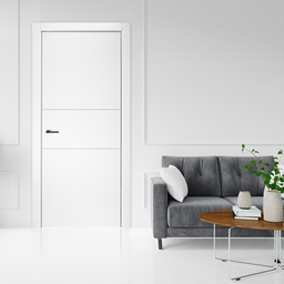 OPTIMA 2H SNOW WHITE SWING BELLDINNI MODERN INTERIOR DOOR - 2