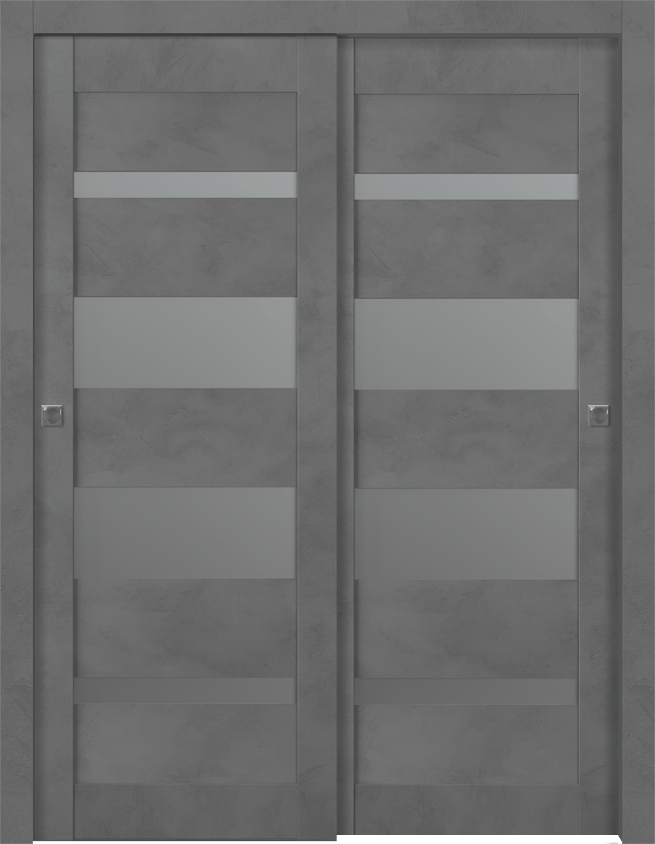 AVON 07-01 VETRO DARK URBAN BYPASS BELLDINNI MODERN INTERIOR DOOR - 1