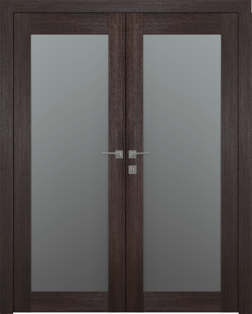 AVON 207 VETRO VERALINGA OAK DOUBLE BELLDINNI MODERN INTERIOR DOOR - 1