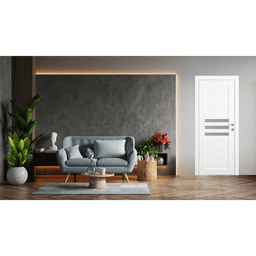DOME VETRO BIANCO NOBLE BI-FOLD BELLDINNI MODERN INTERIOR DOOR - 7