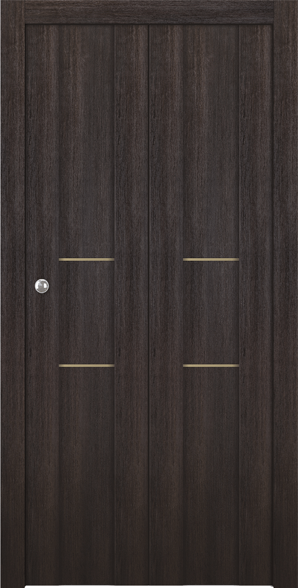 AVON 01 2H GOLD VERALINGA OAK BI-FOLD BELLDINNI MODERN INTERIOR DOOR - 1