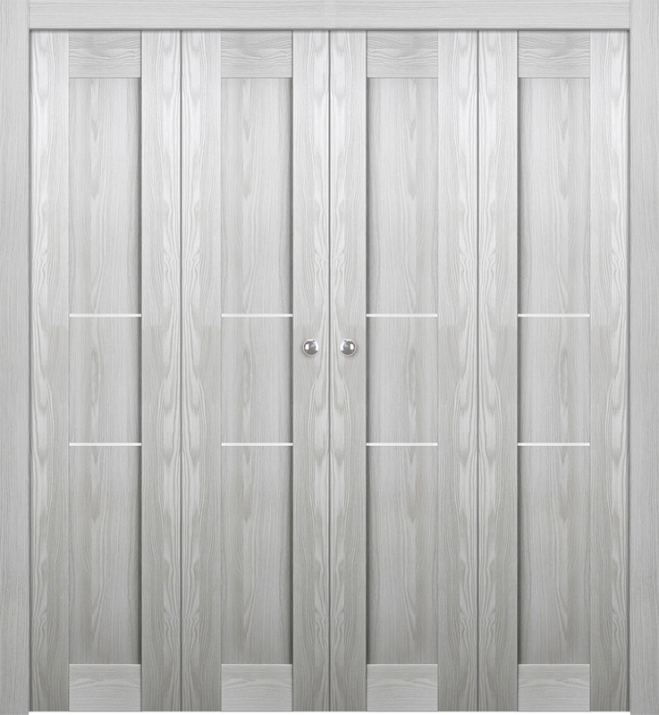 AVON 07 2H RIBEIRA ASH DOUBLE BI-FOLD BELLDINNI MODERN INTERIOR DOOR - 1