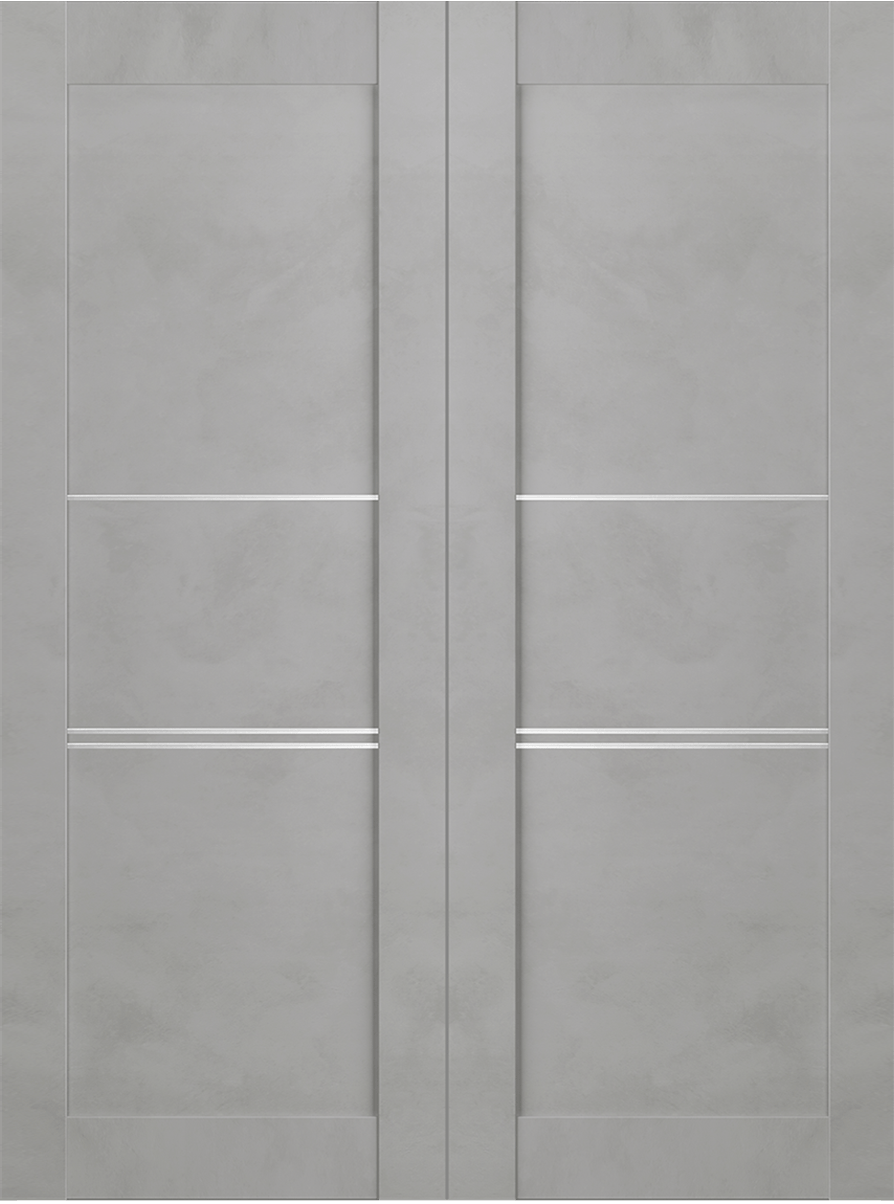 AVON 07 3H LIGHT URBAN DOUBLE INVISIBLE METAL FRAME BELLDINNI MODERN INTERIOR DOOR - 2