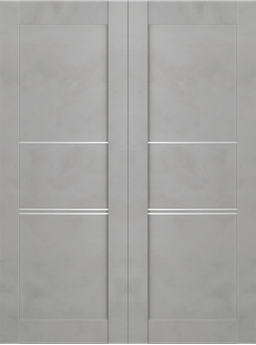AVON 07 3H LIGHT URBAN DOUBLE INVISIBLE METAL FRAME BELLDINNI MODERN INTERIOR DOOR - 2