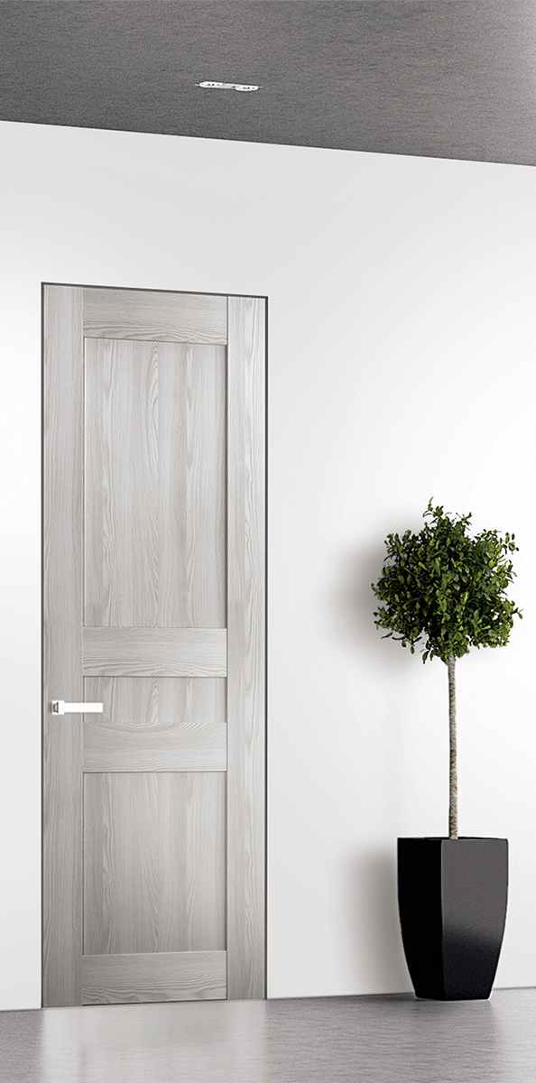 AVON 07 2R RIBEIRA ASH INVISIBLE METAL FRAME BELLDINNI MODERN INTERIOR DOOR - 1