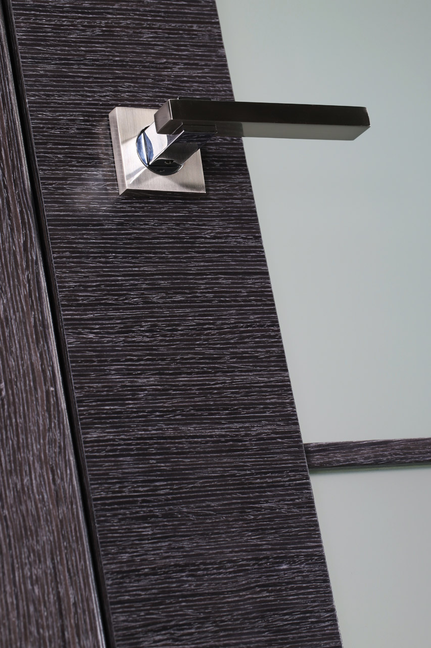 AVANTI 5 LITE VETRO BLACK APRICOT DOUBLE BELLDINNI MODERN INTERIOR DOOR - 3