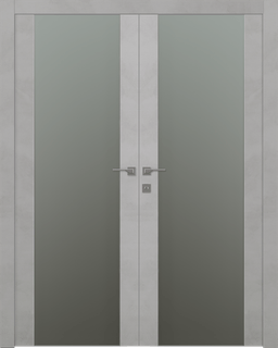 AVON 202 VETRO LIGHT URBAN DOUBLE BELLDINNI MODERN INTERIOR DOOR - 1