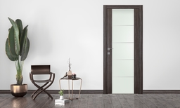 PALLADIO 202 4H VETRO GRAY OAK SWING DOORS BELLDINNI MODERN INTERIOR DOOR - 3