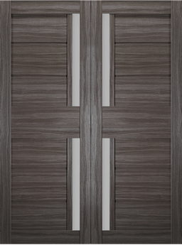 ESTA VETRO GRAY OAK DOUBLE BARN BELLDINNI MODERN INTERIOR DOOR - 2