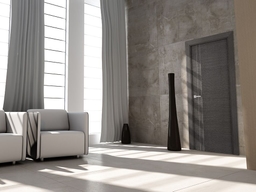 AVANTI 2V BLACK APRICOT SWING BELLDINNI MODERN INTERIOR DOOR - 3