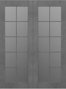 AVON 10 LITE VETRO DARK URBAN DOUBLE BI-FOLD BELLDINNI MODERN INTERIOR DOOR - 2