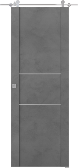 AVON 01 2H DARK URBAN BARN BELLDINNI MODERN INTERIOR DOOR - 1