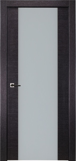 AVANTI 202 VETRO BLACK APRICOT SWING BELLDINNI MODERN INTERIOR DOOR - 1
