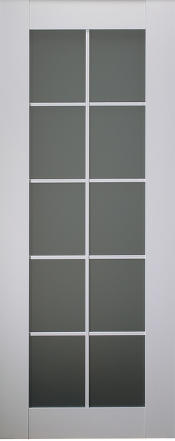SMART PRO 10 LITE VETRO POLAR WHITE SLAB BELLDINNI MODERN INTERIOR DOOR - 1