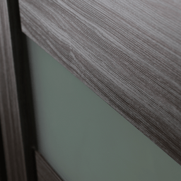 EDNA VETRO GRAY OAK DOUBLE BI-FOLD BELLDINNI MODERN INTERIOR DOOR - 5