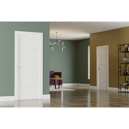 PALLADIO 4H BLACK BIANCO NOBLE SWING DOORS BELLDINNI MODERN INTERIOR DOOR - 4