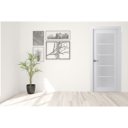 PALLADIO 5 LITE VETRO BIANCO NOBLE BARN BELLDINNI MODERN INTERIOR DOOR - 3