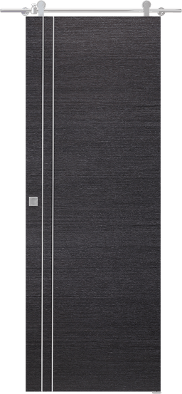 AVANTI 2V BLACK APRICOT DOUBLE BARN BELLDINNI MODERN INTERIOR DOOR - 1