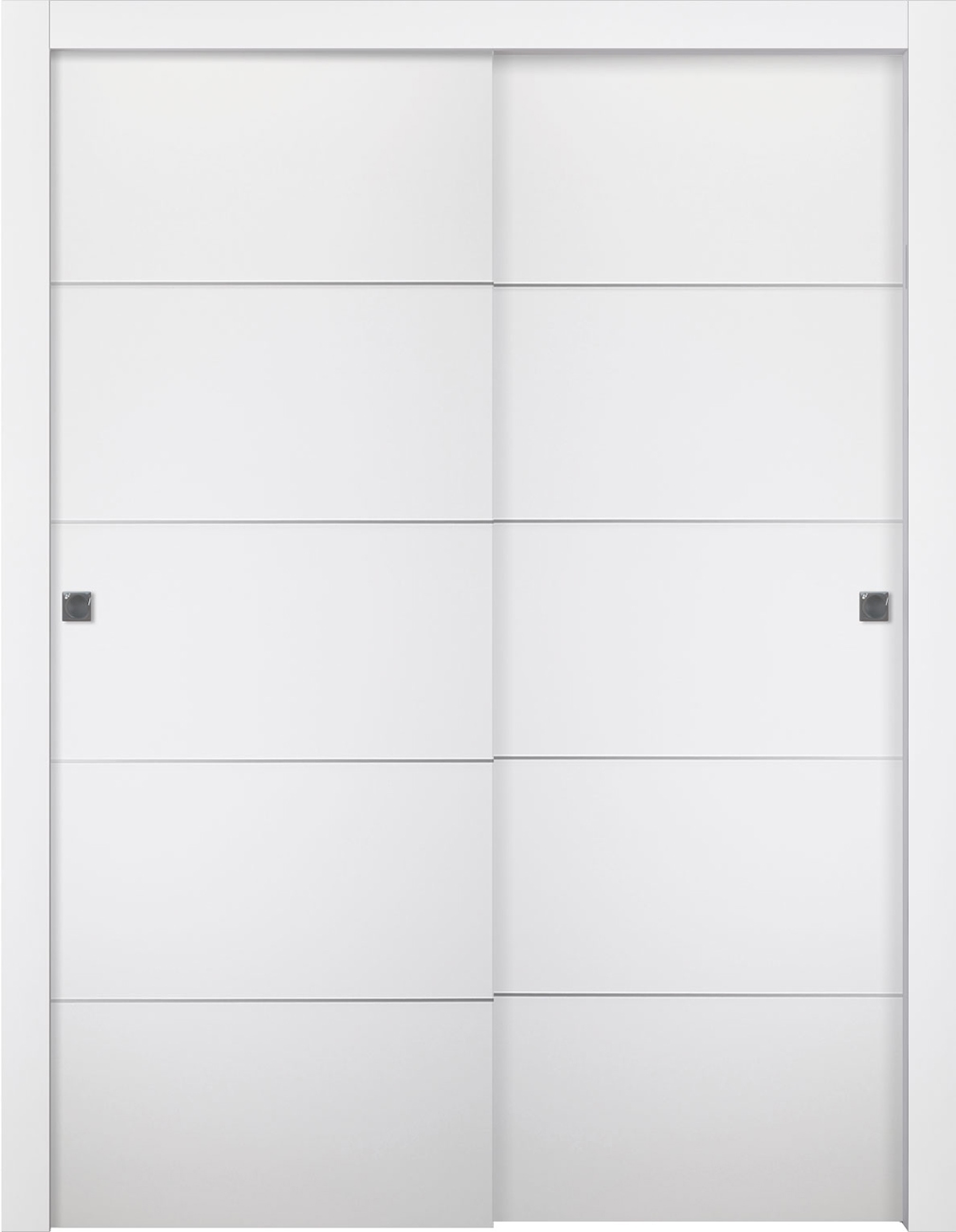 PALLADIO 4H BIANCO NOBLE BYPASS BELLDINNI MODERN INTERIOR DOOR - 1