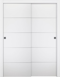 PALLADIO 4H BIANCO NOBLE BYPASS BELLDINNI MODERN INTERIOR DOOR - 1