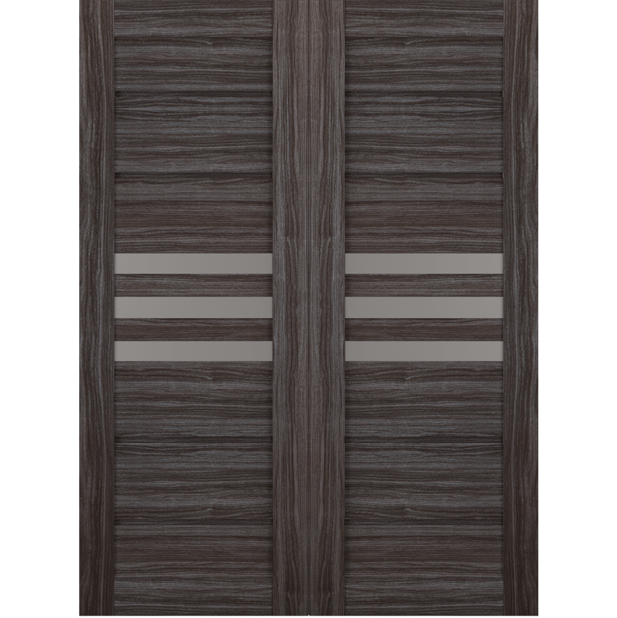 DOME VETRO GRAY OAK BYPASS BELLDINNI MODERN INTERIOR DOOR - 2