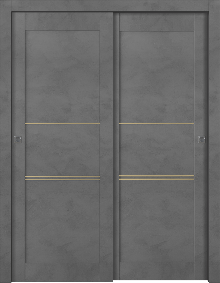 AVON 07 3H GOLD DARK URBAN BYPASS BELLDINNI MODERN INTERIOR DOOR - 1