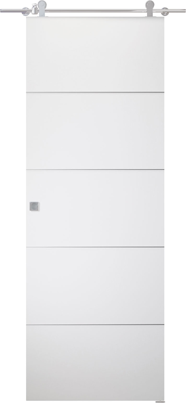 PALLADIO 4H BIANCO NOBLE BARN BELLDINNI MODERN INTERIOR DOOR - 1