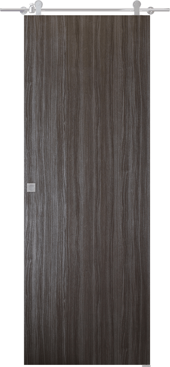 PALLADIO GRAY OAK DOUBLE BARN DOORS BELLDINNI MODERN INTERIOR DOOR - 2