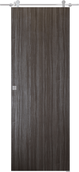 PALLADIO GRAY OAK DOUBLE BARN DOORS BELLDINNI MODERN INTERIOR DOOR - 2