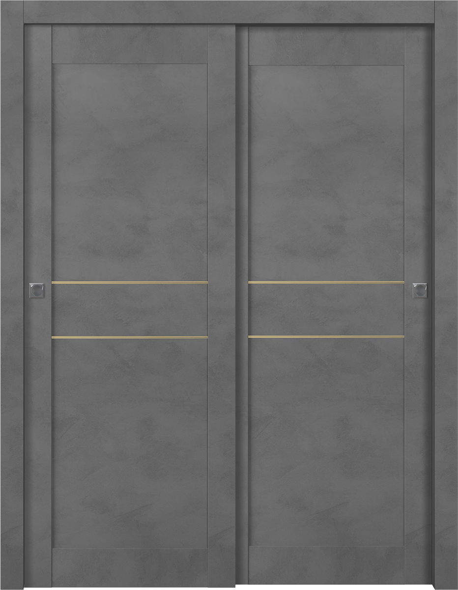 AVON 07 2HN GOLD DARK URBAN BYPASS BELLDINNI MODERN INTERIOR DOOR - 1