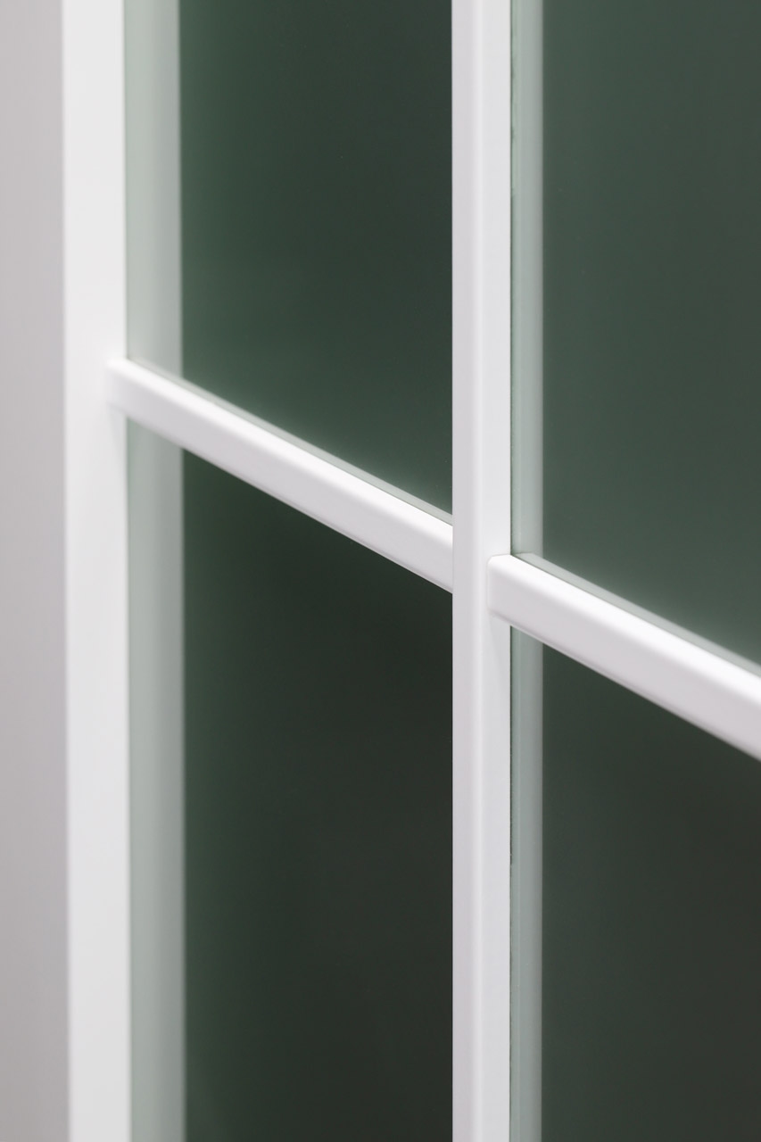 SMART PRO 10 LITE VETRO POLAR WHITE INVISIBLE METAL FRAME BELLDINNI MODERN INTERIOR DOOR - 7