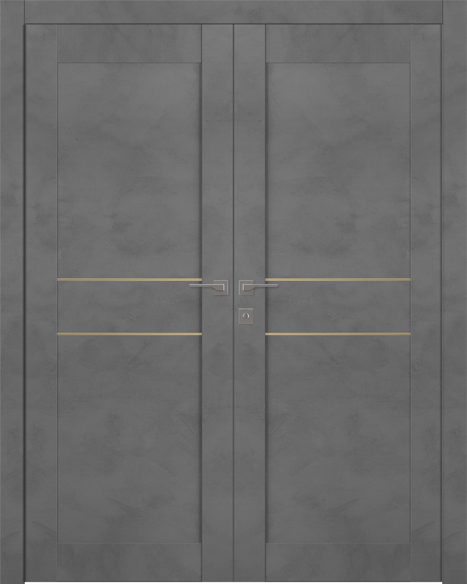 AVON 07 2HN GOLD DARK URBAN DOUBLE BELLDINNI MODERN INTERIOR DOOR - 1