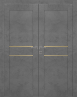 AVON 07 2HN GOLD DARK URBAN DOUBLE BELLDINNI MODERN INTERIOR DOOR - 1