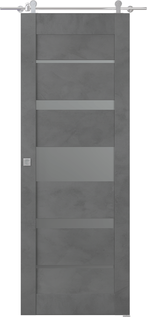 AVON 07-03 VETRO DARK URBAN BARN BELLDINNI MODERN INTERIOR DOOR - 1