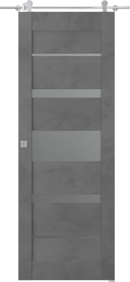 AVON 07-03 VETRO DARK URBAN BARN BELLDINNI MODERN INTERIOR DOOR - 1