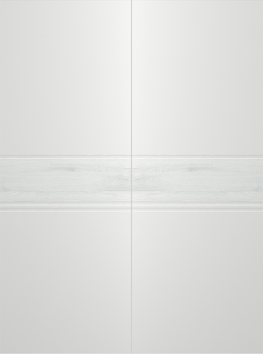 TWINWOOD 2 POLAR WHITE DOUBLE BARN BELLDINNI MODERN INTERIOR DOOR - 2
