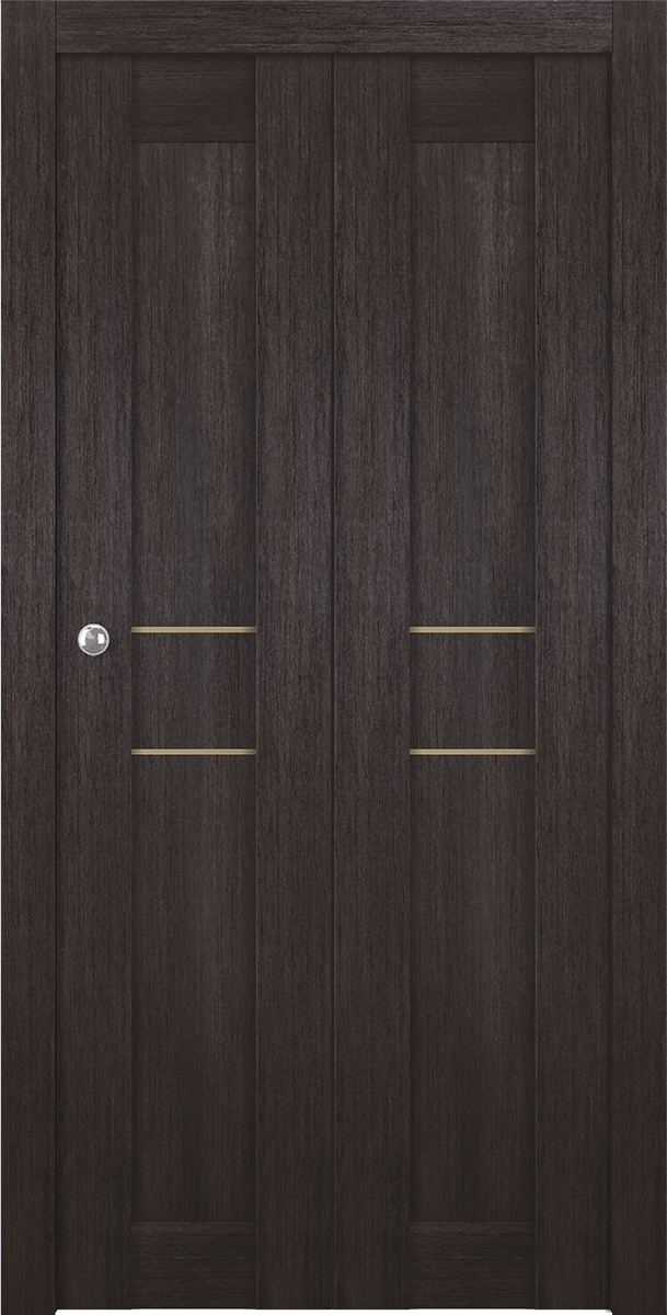 AVON 07 2HN GOLD VERALINGA OAK BI-FOLD BELLDINNI MODERN INTERIOR DOOR - 1