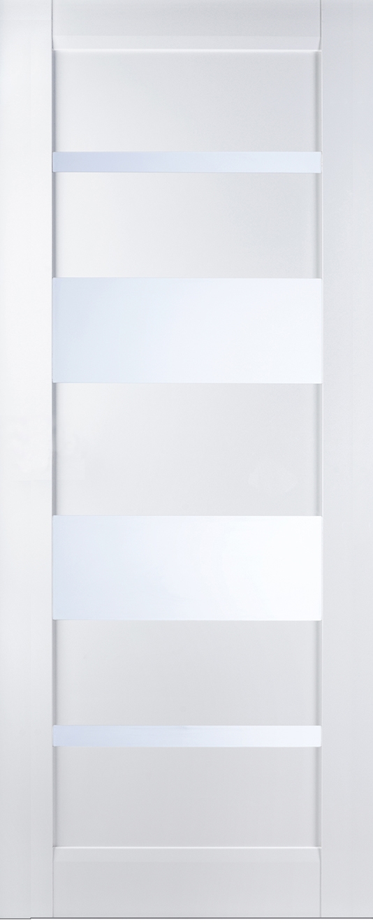 MIRELLA VETRO SNOW WHITE SLAB BELLDINNI MODERN INTERIOR DOOR - 1