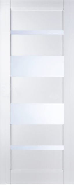 MIRELLA VETRO SNOW WHITE SLAB BELLDINNI MODERN INTERIOR DOOR - 1