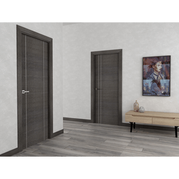 AVANTI 2U BLACK APRICOT DOUBLE BELLDINNI MODERN INTERIOR DOOR - 2