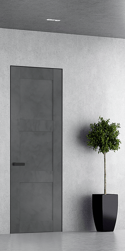 AVON 07 2RN DARK URBAN INVISIBLE METAL FRAME BELLDINNI MODERN INTERIOR DOOR - 1