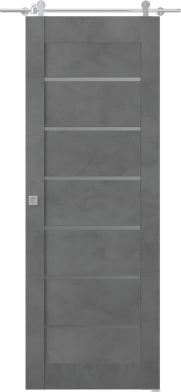 AVON 07-02 VETRO DARK URBAN BARN BELLDINNI MODERN INTERIOR DOOR - 1