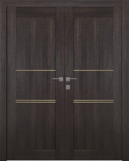 AVON 07 3H GOLD VERALINGA OAK DOUBLE BELLDINNI MODERN INTERIOR DOOR - 1